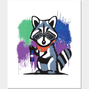 innocent raccoon Posters and Art